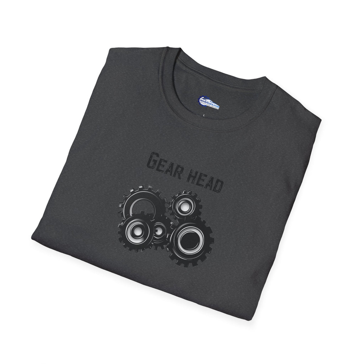 Gear Head Vintage T-Shirt - Text Design + Graphic-Modelcars.com-ModelCars.com