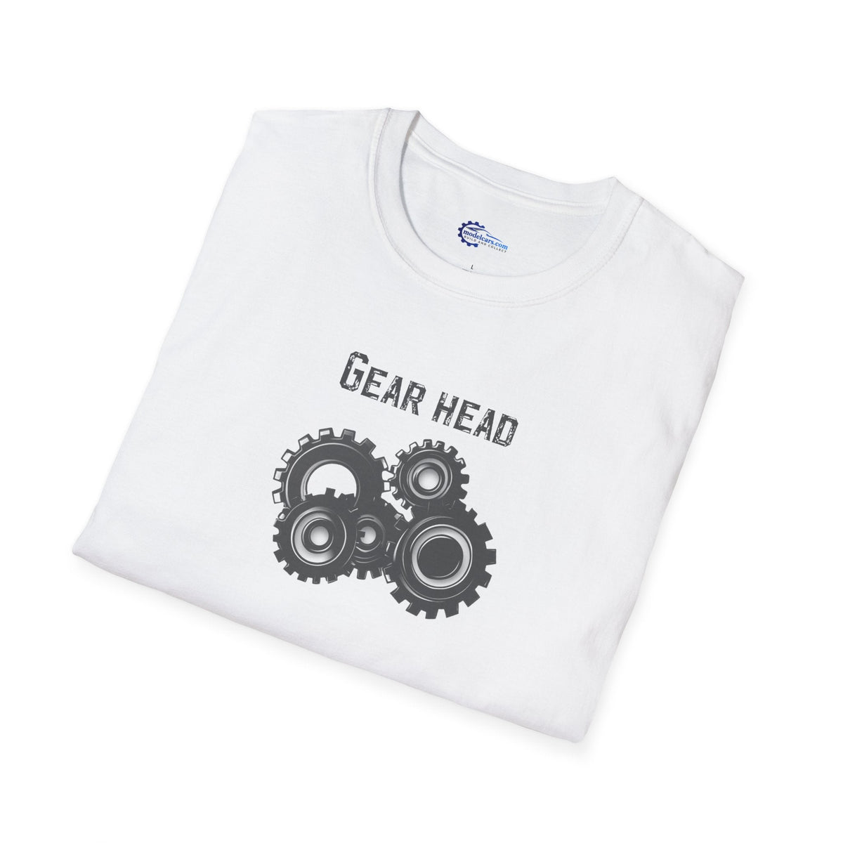 Gear Head Vintage T-Shirt - Text Design + Graphic-Modelcars.com-ModelCars.com