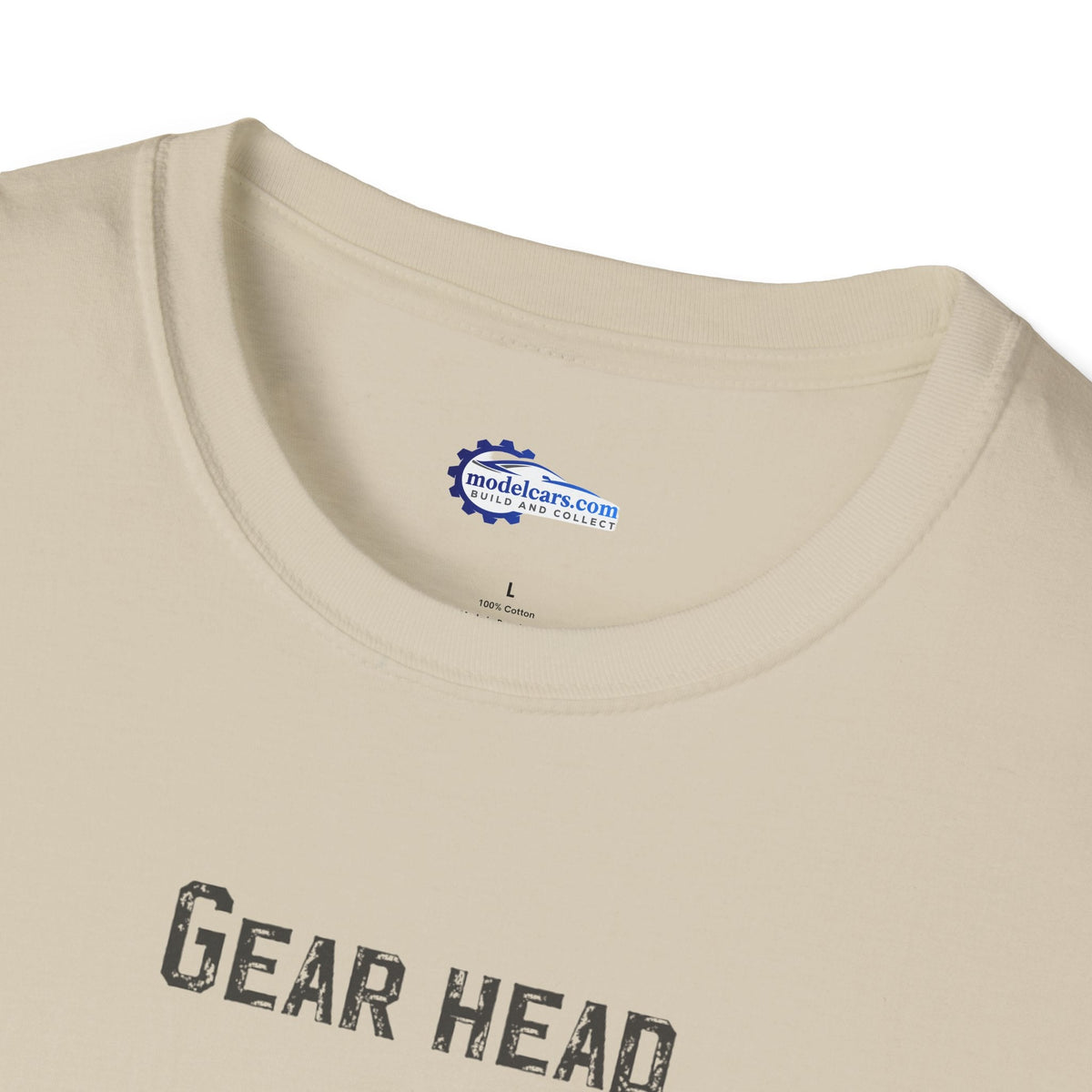 Gear Head Vintage T-Shirt - Text Design + Graphic-Modelcars.com-ModelCars.com