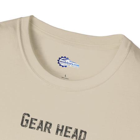 Gear Head Vintage T-Shirt - Text Design + Graphic-Modelcars.com-ModelCars.com