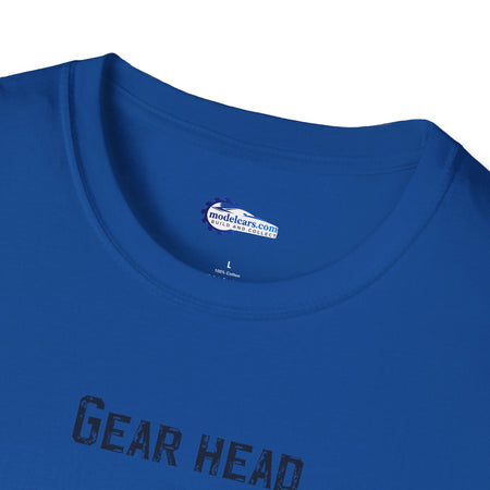 Gear Head Vintage T-Shirt - Text Design + Graphic-Modelcars.com-ModelCars.com