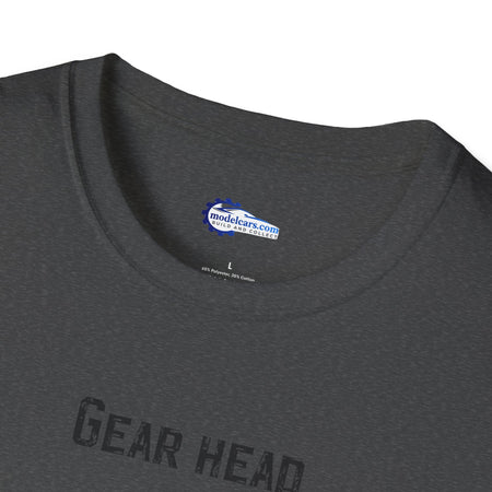 Gear Head Vintage T-Shirt - Text Design + Graphic-Modelcars.com-ModelCars.com