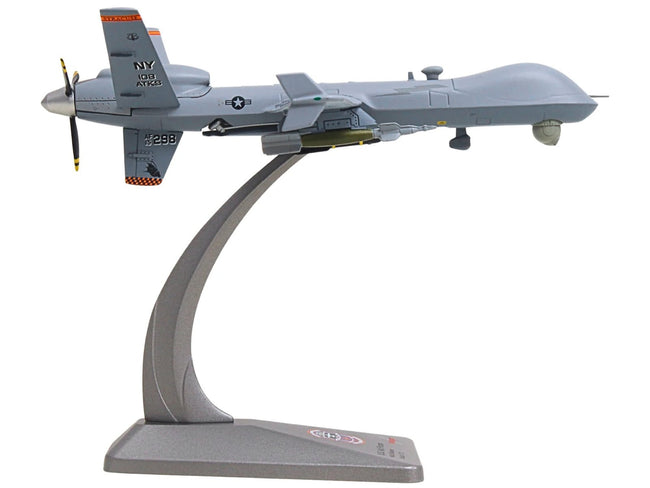 General Atomics MQ-9A Reaper Block 5 UAV "New York Air National Guard 108th Attack Squadron Hancock Field Air National Guard Base" United States Air Force "Military" Series 1/72 Diecast Model by Herpa-Herpa-ModelCars.com
