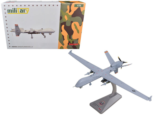 General Atomics MQ-9A Reaper Block 5 UAV "New York Air National Guard 108th Attack Squadron Hancock Field Air National Guard Base" United States Air Force "Military" Series 1/72 Diecast Model by Herpa-Herpa-ModelCars.com