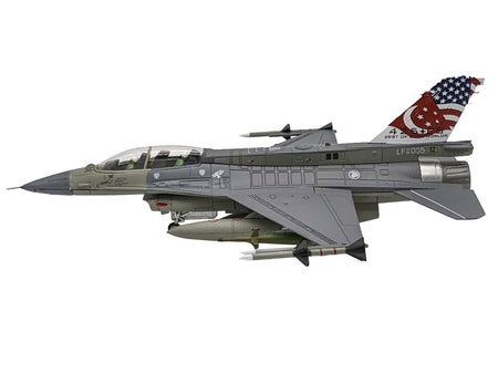 General Dynamics F-16D Fighting Falcon Fighter Aircraft "425th Fighter Squadron Best of Both Worlds Peace Carvin II 25th Anniversary Livery 56th Fighter Wing Luke AFB" (2018) United States Air Force 1/72 Diecast Model Airplane-Other-ModelCars.com