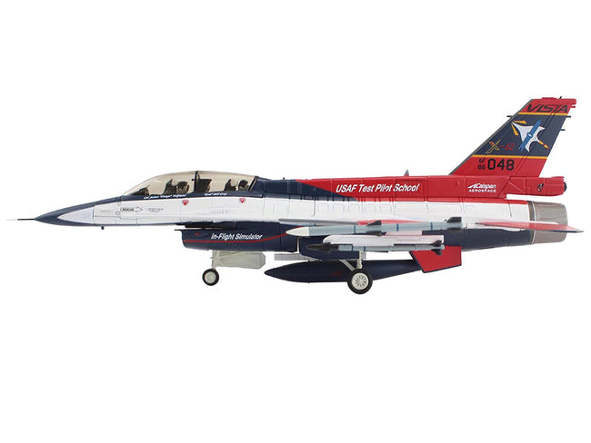 General Dynamics X-62A VISTA Aircraft with Missiles "86-0048 USAF Test Pilot School Edwards Air Force Base" (2024) United States Air Force "Air Power Series" 1/72 Diecast Model by Hobby Master-Hobby Master-ModelCars.com