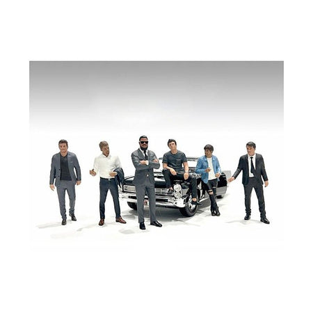 "Gentlemen's Club" 6 piece Figure Set for 1/24 Scale Models by American Diorama - American Diorama - ModelCars.com