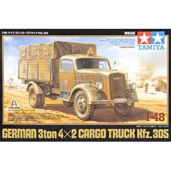 German 3 - ton 4x2 Cargo Truck Kfz. 305 Plastic Model Kit, TAM89782 - Tamiya - ModelCars.com