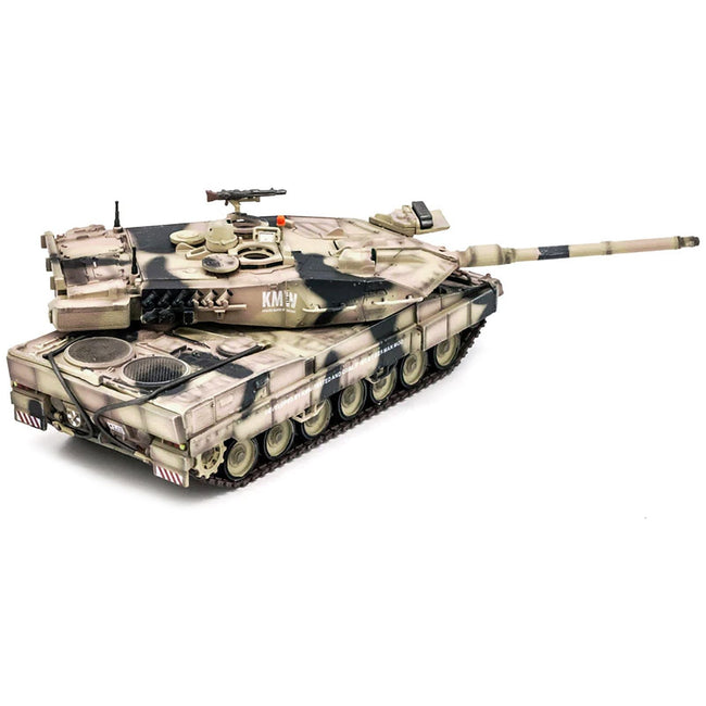 German Kampfpanzer Leopard 2A7 Main Battle Tank Desert Camouflage 1/72 Diecast Model by Panzerkampf - Panzerkampf - ModelCars.com