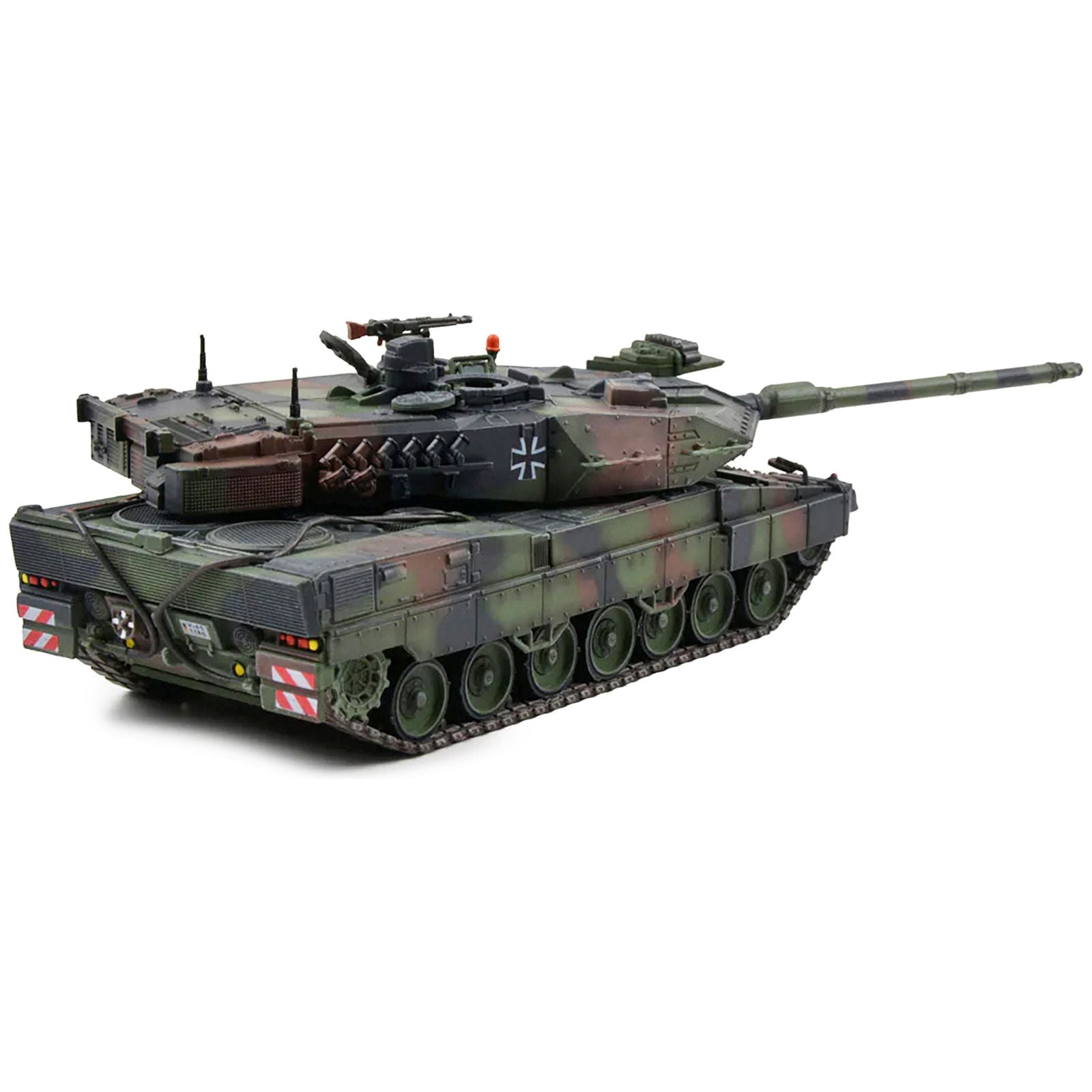 German Kampfpanzer Leopard 2A7 Main Battle Tank Woodland Camouflage 1/72 Diecast Model by Panzerkampf - Panzerkampf - ModelCars.com