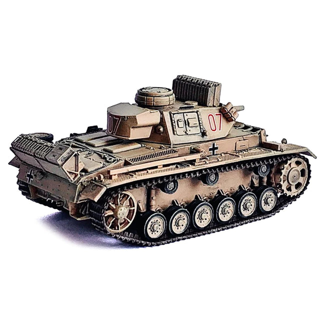 Germany Pz.Kpfw.III Ausf.N DAK Tank #07 "s.Pz.Abt.501 Tunisia" (1942/43) "NEO Dragon Armor" Series 1/72 Plastic Model by Dragon Models-Dragon Models-ModelCars.com