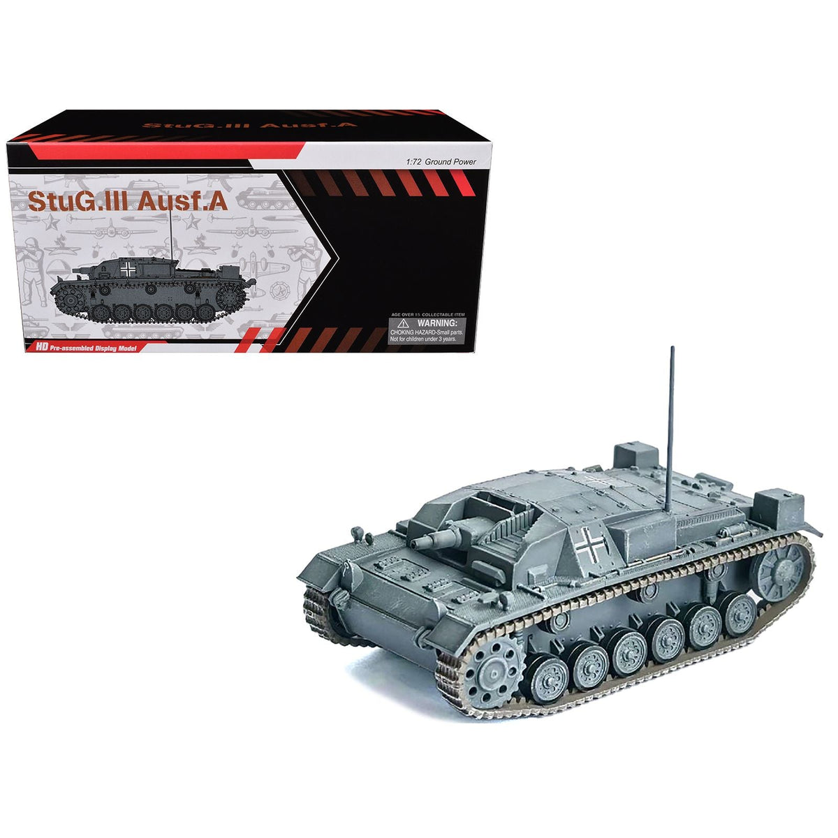 Germany StuG.III Ausf.A Tank "LAH France" (1940) "NEO Dragon Armor" Series 1/72 Plastic Model by Dragon Models-Dragon Models-ModelCars.com