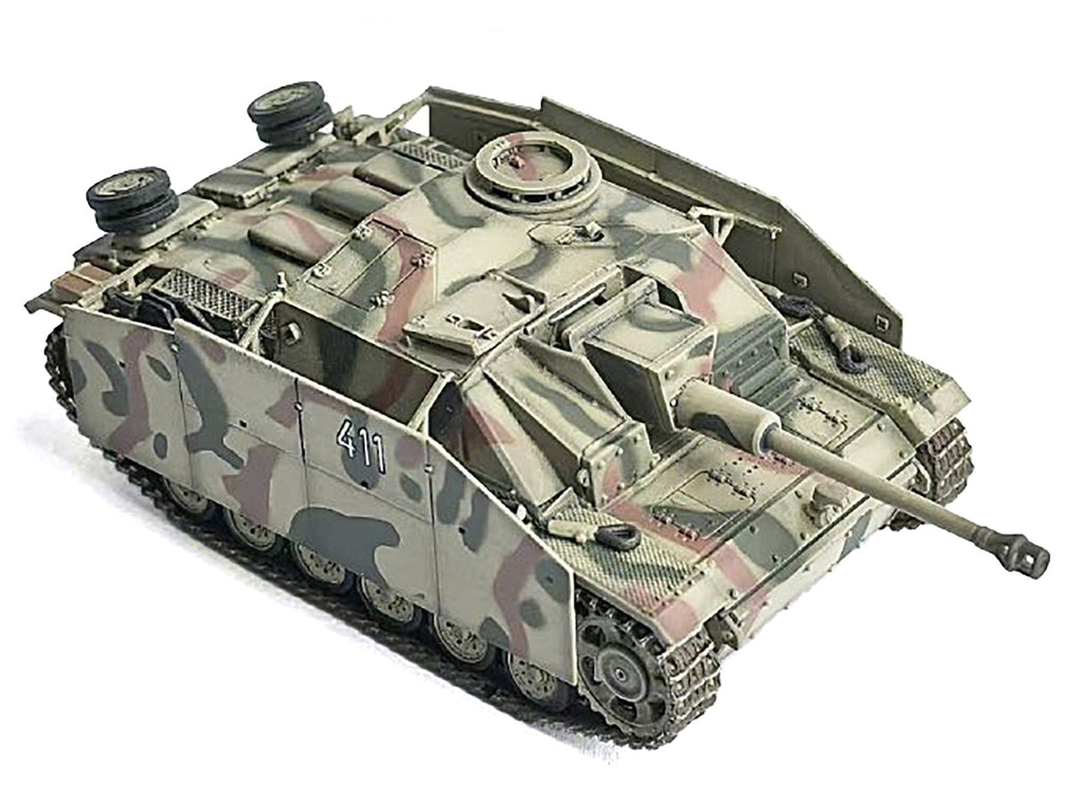 Germany StuG.III Ausf.G Early Production Tank with Schurzen #411 "Panzer Abteilung 115 Italy" (1943) "NEO Dragon Armor" Series 1/72 Plastic Model by Dragon Models-Dragon Models-ModelCars.com