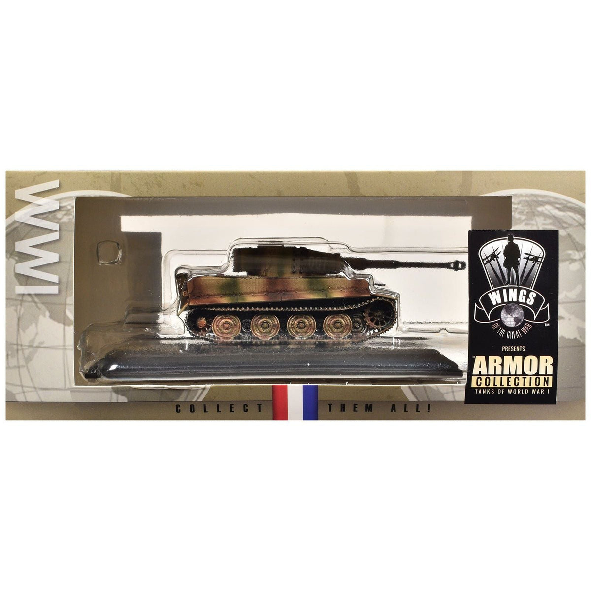 Germany Tiger I Tank "007" German Army "Armor Collection" Series 1/72 Model by Wings of the Great War-Wings Of The Great War-ModelCars.com