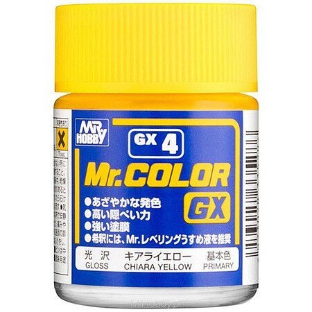 GLOSS YELLOW 18ML-Mr Hobby-ModelCars.com