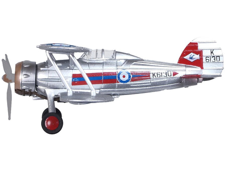 Gloster Gladiator Fighter Aircraft "No. 72 Squadron Church Fenton" (1937) British Royal Air Force "Oxford Aviation" Series 1/72 Diecast Model Airplane by Oxford Diecast-Oxford Diecast-ModelCars.com