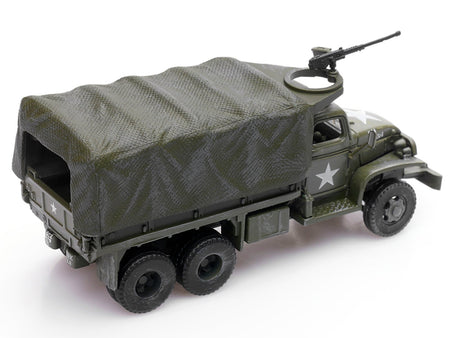 GMC CCKW 353 Truck With Mounted Gun Olive Drab "4148174-S" US Army World War II 1/72 Diecast Model by Legion-Legion-ModelCars.com