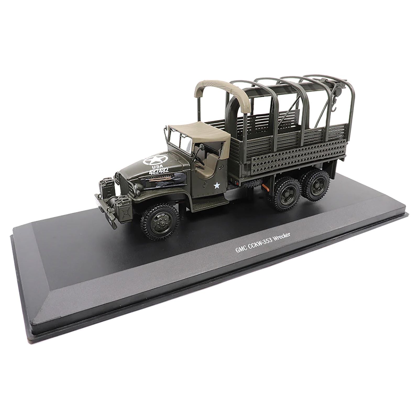 GMC CCKW353 Wrecker Tow Truck Olive Drab "United States Army" 1/43 Diecast Model by Militaria Die Cast - Militaria Die Cast - ModelCars.com