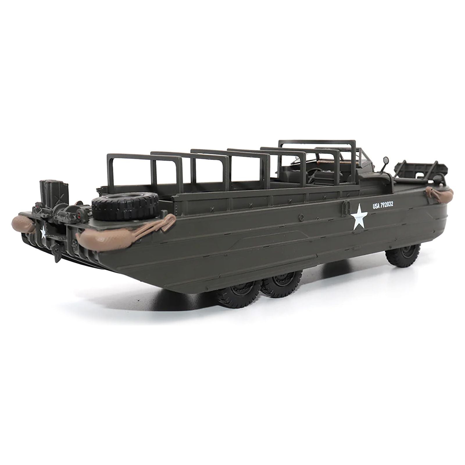 GMC DUKW Amphibious Vehicle Olive Drab "United States Army" 1/43 Diecast Model by Militaria Die Cast - Militaria Die Cast - ModelCars.com