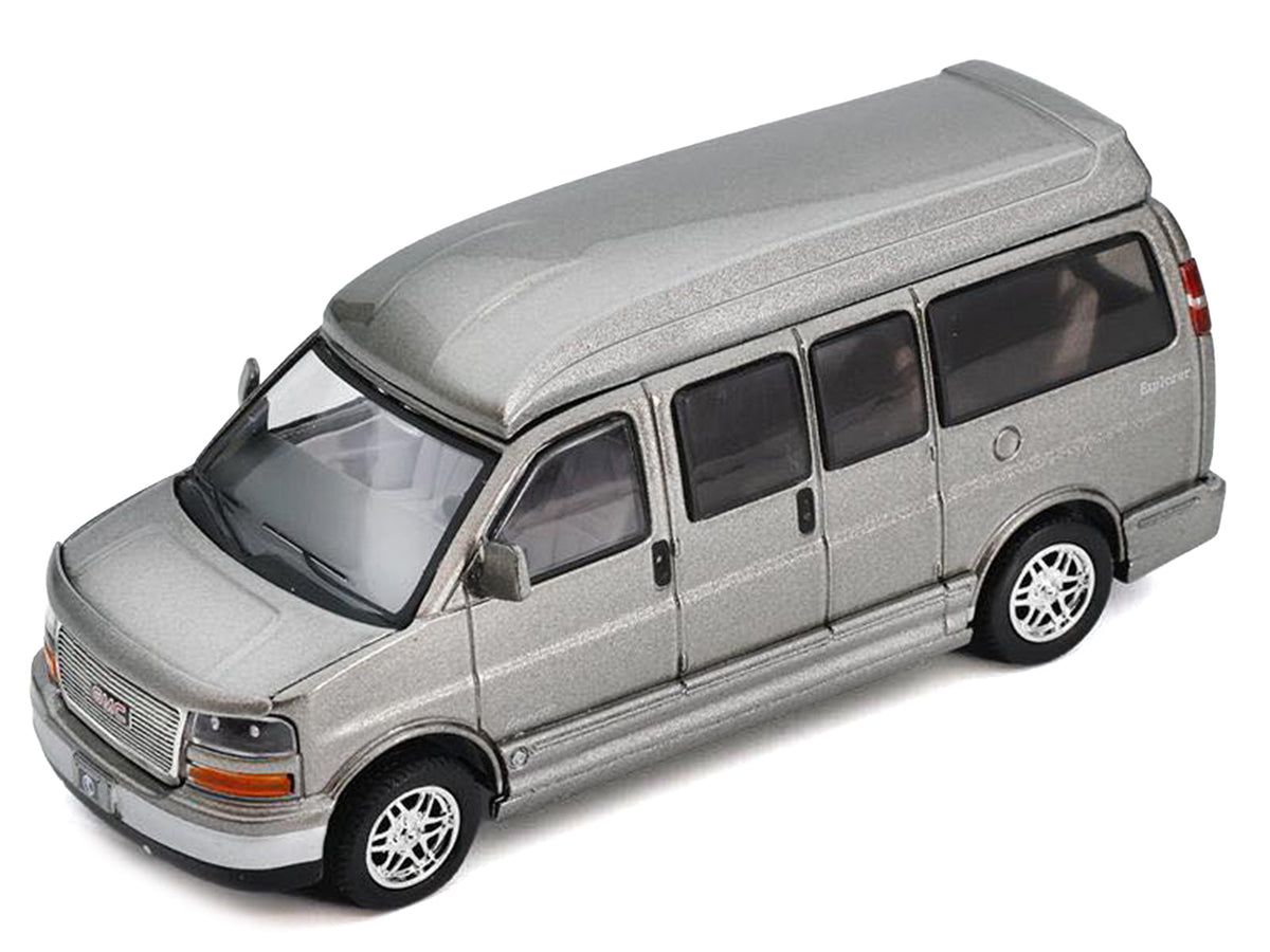 GMC Savana Explorer Limited SE Van Gray Metallic 1/64 Diecast Model Car by Shadow-Shadow-ModelCars.com