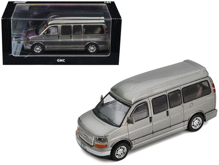 GMC Savana Explorer Limited SE Van Gray Metallic 1/64 Diecast Model Car by Shadow-Shadow-ModelCars.com