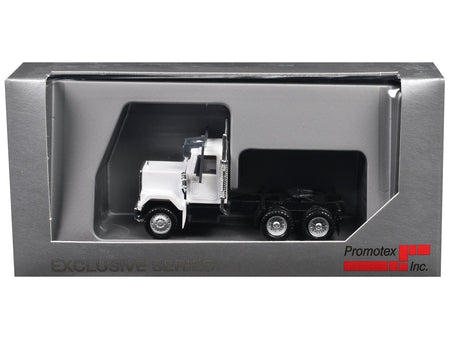 GMC Short Day Cab White 1/87 (HO) Plastic Model Car by Promotex-Promotex-ModelCars.com