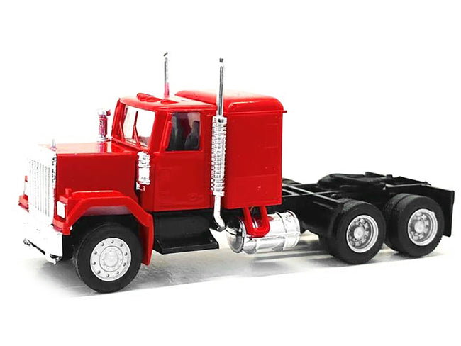 GMC Sleeper Cab Red 1/87 (HO) Plastic Model Car by Promotex-Promotex-ModelCars.com