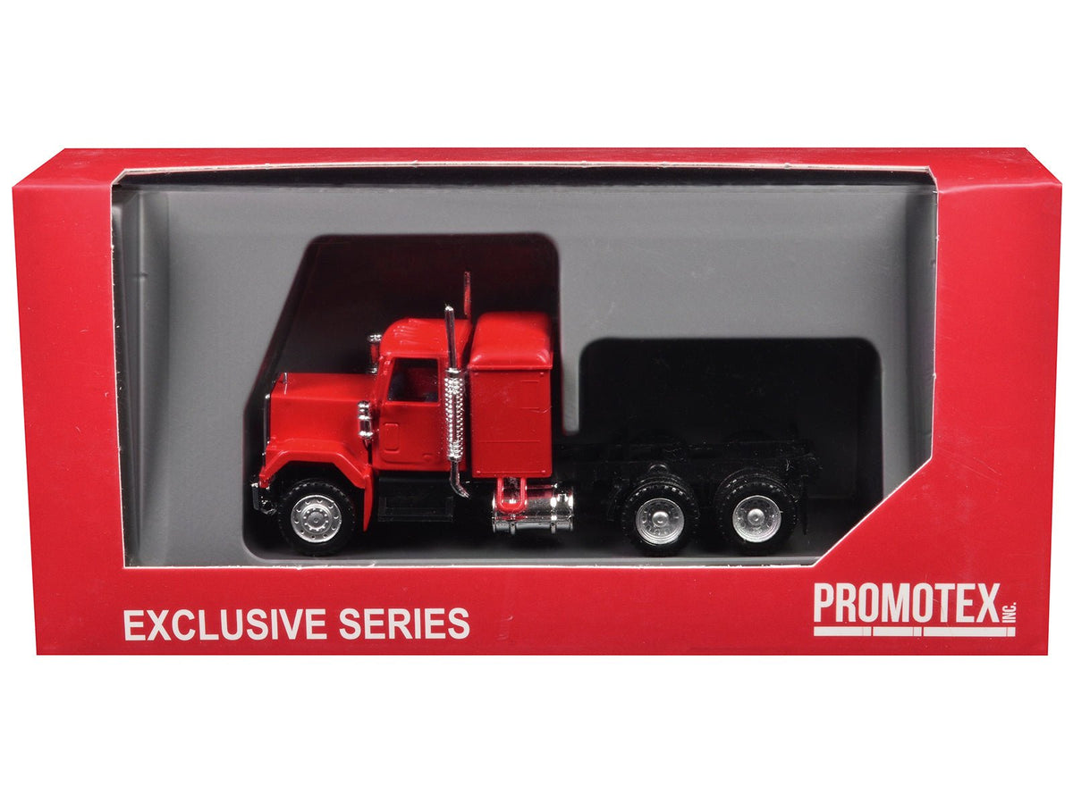 GMC Sleeper Cab Red 1/87 (HO) Plastic Model Car by Promotex-Promotex-ModelCars.com