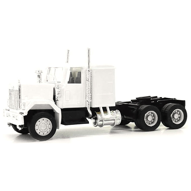 GMC Sleeper Cab White 1/87 (HO) Plastic Model Car by Promotex-Promotex-ModelCars.com