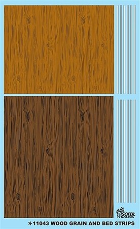 Gofer Racing Wood Grain & Bed Stripes Decal