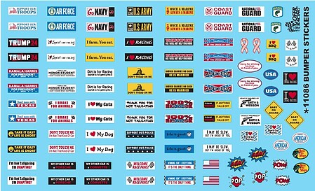 Gofer Racing Bumpersticker Slogan Decals