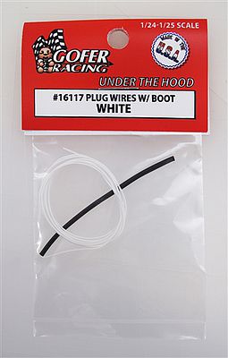GR PLUG WIRES W/BOOT WHTE