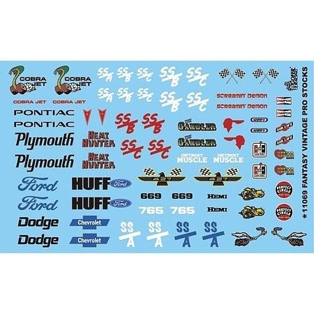Gofer Racing 11069 Fantasy Vintage Pro Stocks Decal-Gofer Racing-ModelCars.com