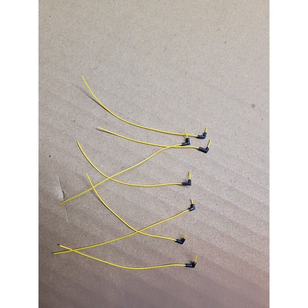 Gofer Racing 1/24 - 1/25 Plug Wires With Boot - Yellow - Gofer Racing - ModelCars.com