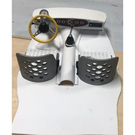 Gofer Racing 1/24 - 1/25 Scale Hot Rod Instrument Panel & Gauges Wood Grain 2 Plastic - Gofer Racing - ModelCars.com