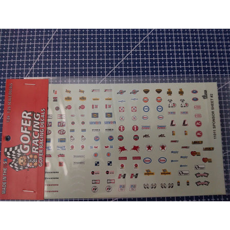 Gofer Racing 1/24 - 1/25 Sponsor Sheet 2 Decal - Gofer Racing - ModelCars.com