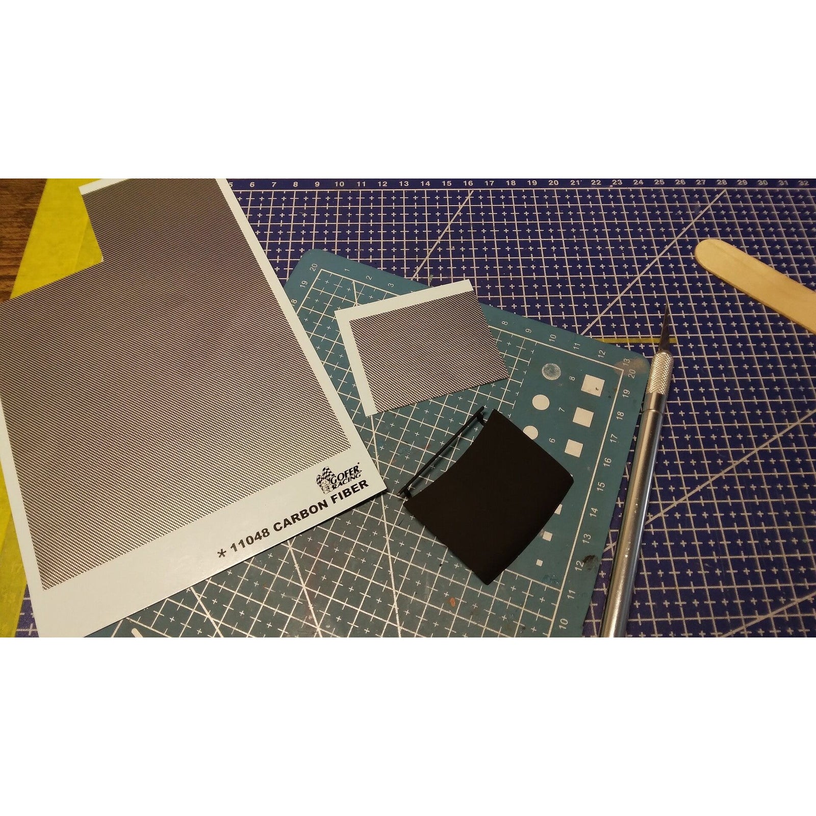 Gofer Racing 1/25 Scale Carbon Fiber Sheet - Gofer Racing - ModelCars.com