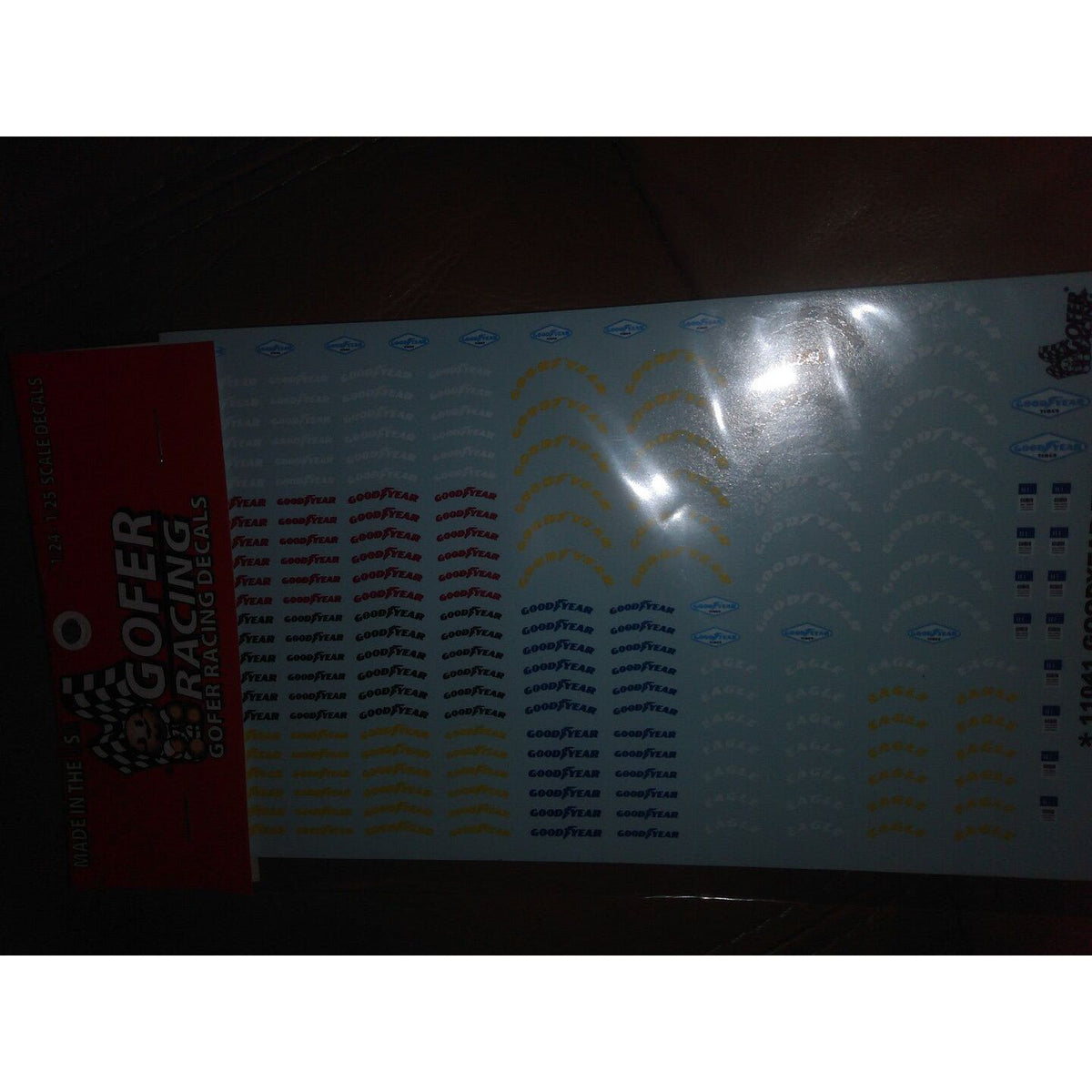Gofer Racing 1/25 Scale Goodyear Tire & Fender Decal Sheet - Gofer Racing - ModelCars.com