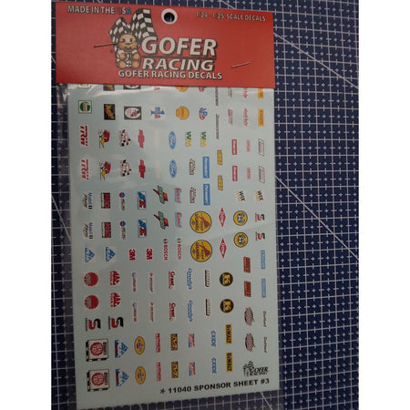 Gofer Racing 1/25 Scale Sponsor Sheet 3 Decal Sheet-Gofer Racing-ModelCars.com