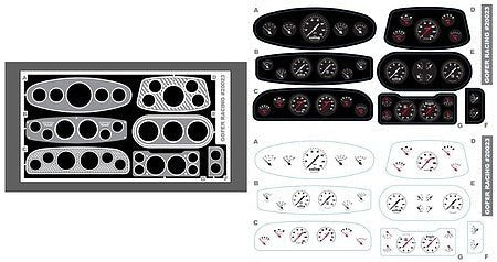 Gofer Racing Custom Car Gauges,Decals 1-24/-25-Gofer Racing-ModelCars.com
