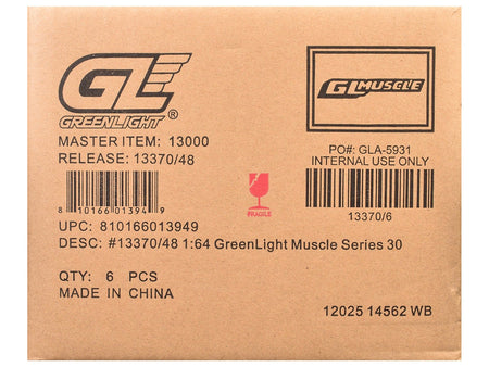 "GreenLight Muscle" Series 30 Set of 6 pieces 1/64 Diecast Model Cars by Greenlight-Greenlight-ModelCars.com