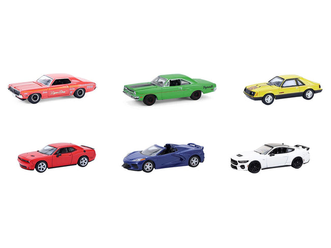 "GreenLight Muscle" Series 30 Set of 6 pieces 1/64 Diecast Model Cars by Greenlight-Greenlight-ModelCars.com