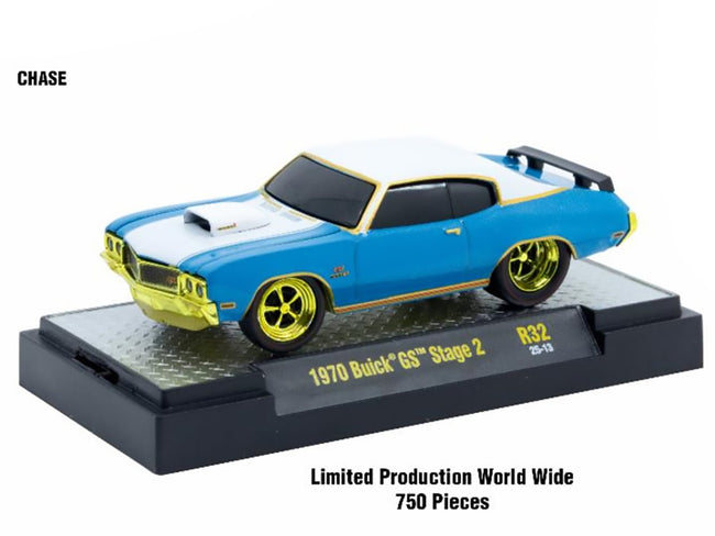 "Ground Pounders" 6 Cars Set Release 32 IN DISPLAY CASES Limited Edition 1/64 Diecast Model Cars by M2 Machines-M2-ModelCars.com
