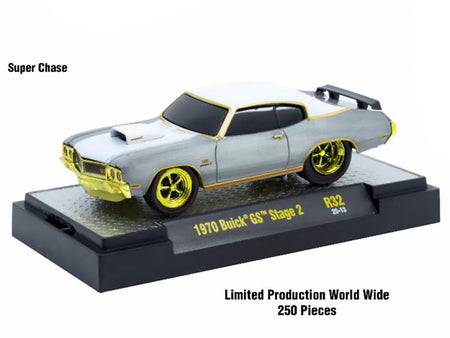 "Ground Pounders" 6 Cars Set Release 32 IN DISPLAY CASES Limited Edition 1/64 Diecast Model Cars by M2 Machines-M2-ModelCars.com