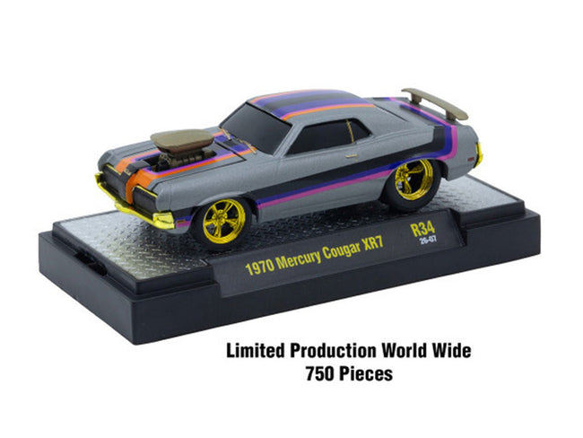"Ground Pounders" 6 Cars Set Release #34 IN DISPLAY CASES Limited Edition 1/64 Diecast Model Cars by M2 Machines-M2-ModelCars.com