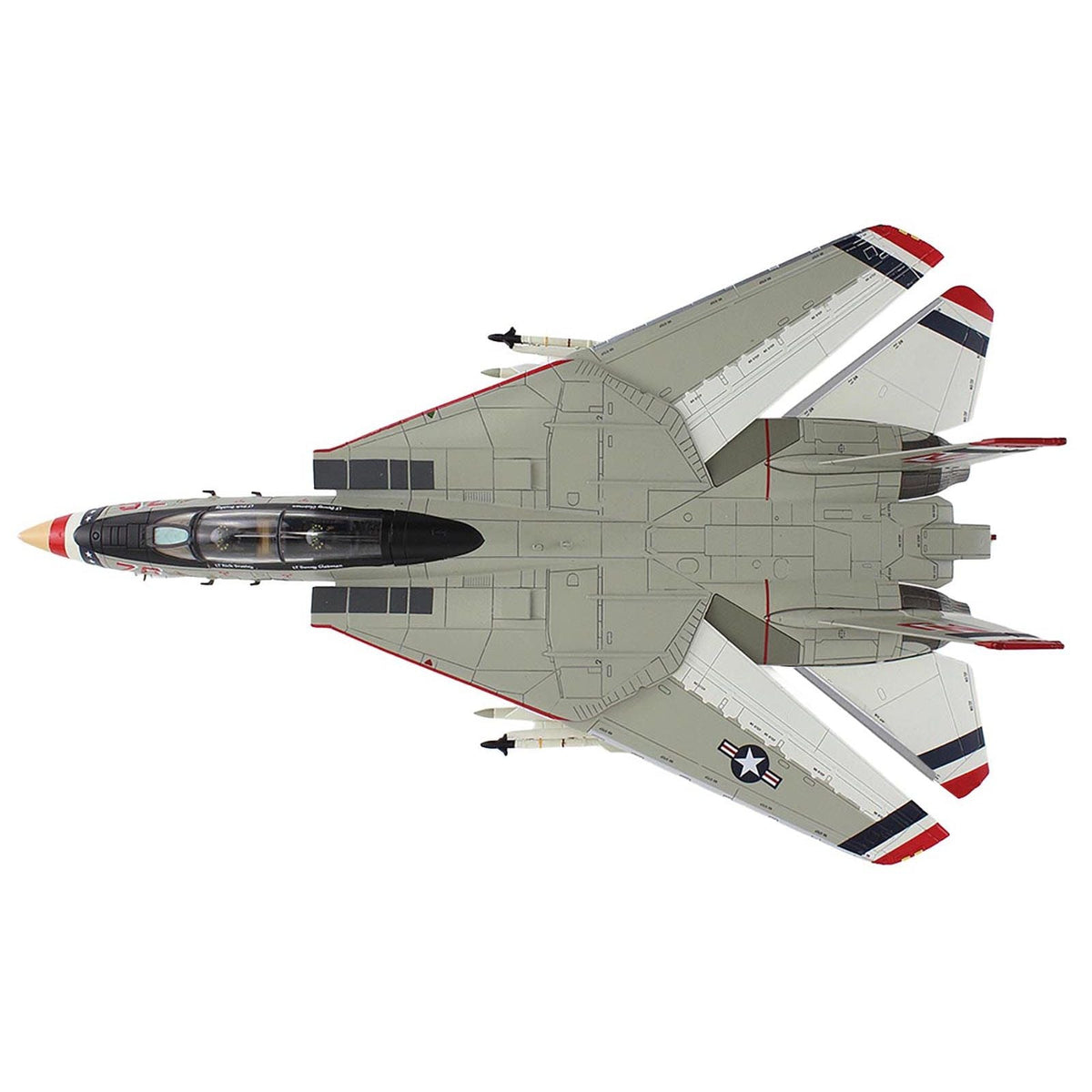 Grumman F-14A Tomcat Fighter Aircraft "Bicentennial Scheme VF-124" (1976) United States Navy "Air Power Series" 1/72 Diecast Model by Hobby Master-Hobby Master-ModelCars.com