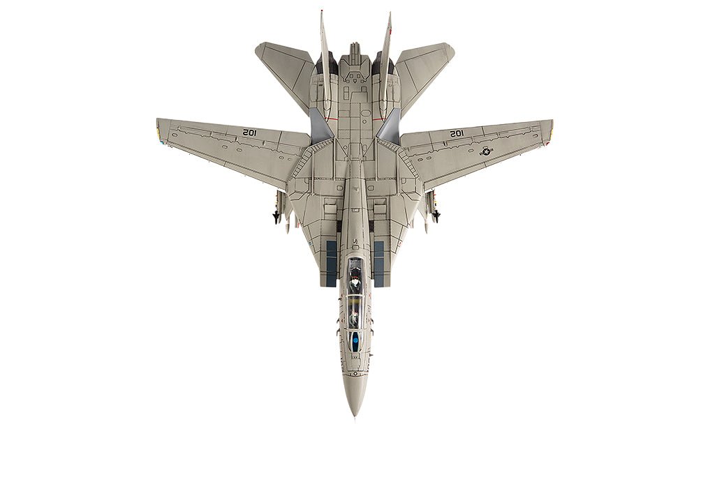 Grumman F-14A Tomcat Fighter Aircraft "VF-41 Black Aces USS Nimitz Gulf of Sidra" (1981) United States Navy 1/72 Diecast Model by JC Wings-JC Wings-ModelCars.com
