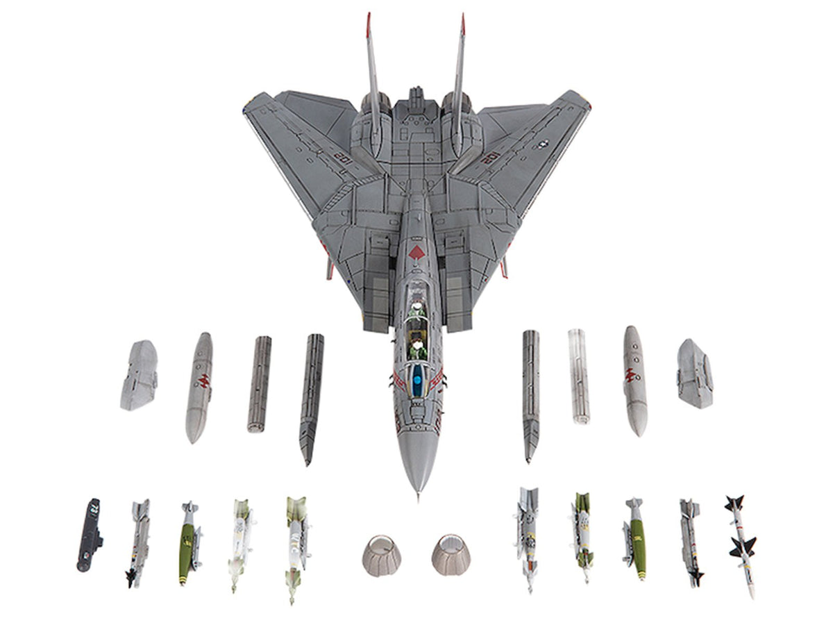 Grumman F-14B Tomcat Fighter Aircraft "VF-102 Diamondbacks Operation Enduring Freedom" (2001) United States Navy 1/72 Diecast Model by JC Wings-JC Wings-ModelCars.com