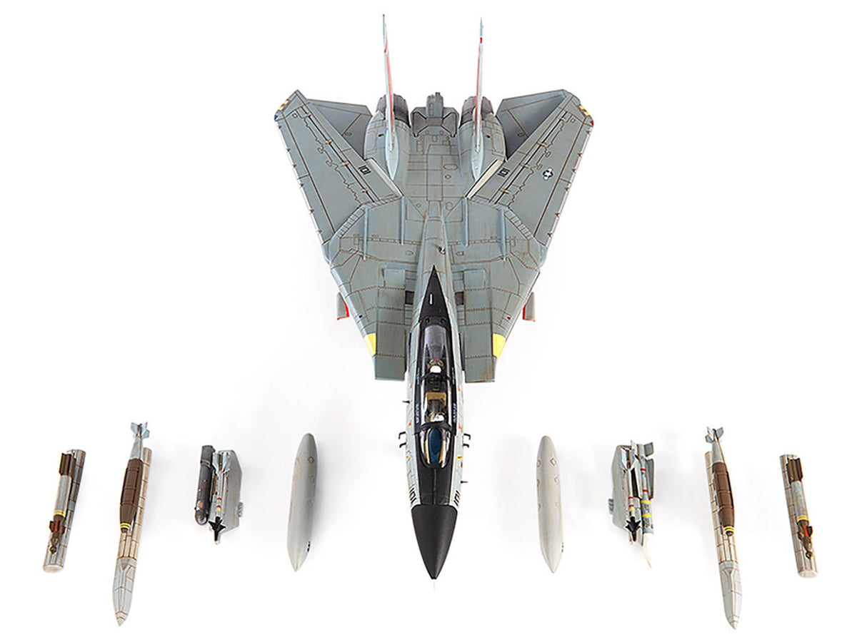 Grumman F-14D Tomcat Fighter Aircraft "VF-31 Tomcatters USS Theodore Roosevelt The Last Flight" (2006) United States Navy 1/72 Diecast Model by JC Wings-JC Wings-ModelCars.com
