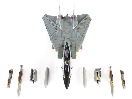 Grumman F-14D Tomcat Fighter Aircraft "VF-31 Tomcatters USS Theodore Roosevelt The Last Flight" (2006) United States Navy 1/72 Diecast Model by JC Wings-JC Wings-ModelCars.com